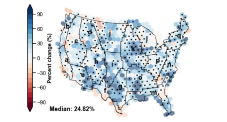 US flood map